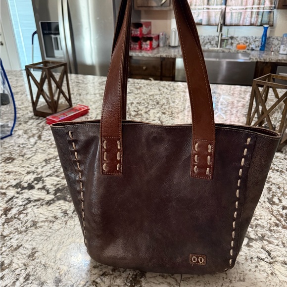 Bed Stu Stevie….Stylish Brown Leather Tote with Contrast Stitching - Picture 2 of 7